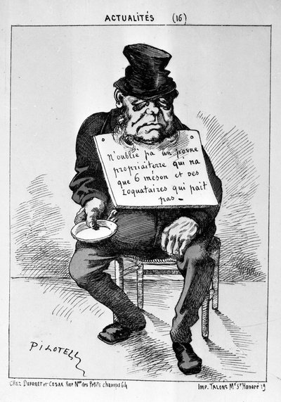Caricature by Unbekannt