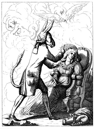 Caricature of Franz Anton Mesmer by Unbekannt