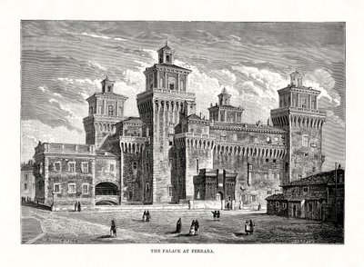 Castello Estense, Ferrara, Italy by Unbekannt