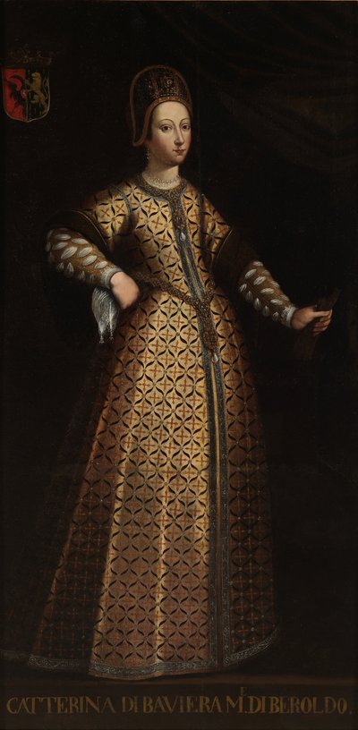 Caterina di Baviera, wife of Beroldo di Sassonia by Unbekannt