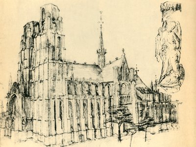Cathedral and St Michael by Unbekannt