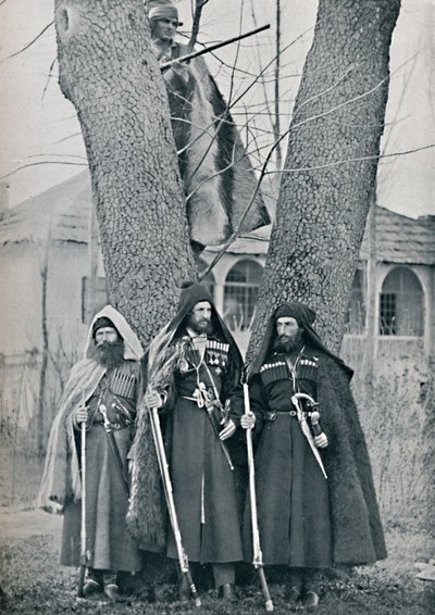 Caucasian soldiers by Unbekannt