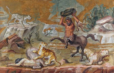 Centaur Mosaic (retouched) by Unbekannt