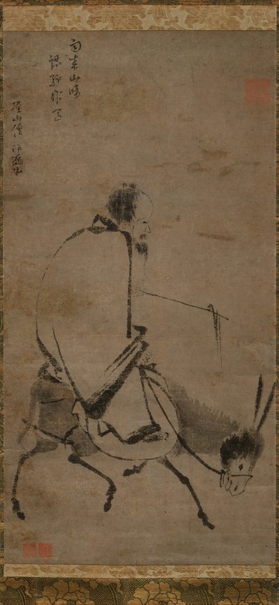 Chan master riding a mule, before 1249 by Unbekannt