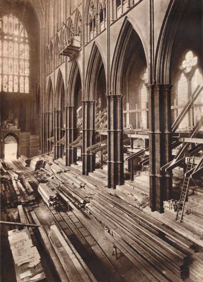 Changing the Interior of the Abbey, 1937 by Unbekannt
