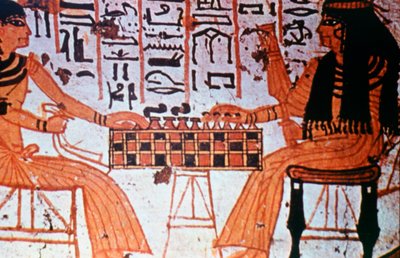 Chapel Interior, Nobles Playing Chess, Thebes, Egypt by Unbekannt