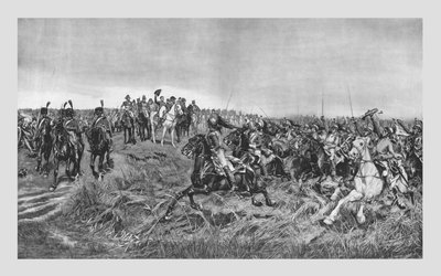 Charge of the French Cuirassiers, late 19th century by Unbekannt