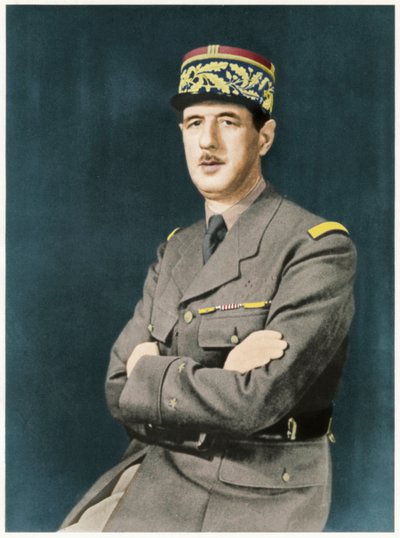 Charles Andre Joseph Marie De Gaulle by Unbekannt