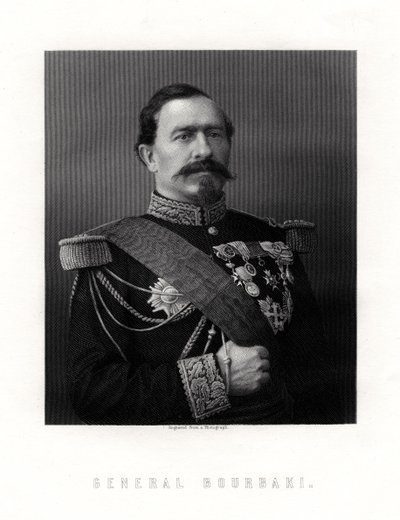 Charles Denis Sauter Bourbaki, French general, 19th century by Unbekannt