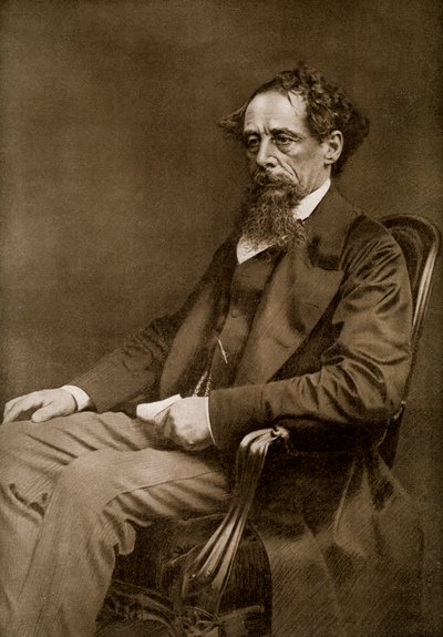 Charles Dickens, 19th century English author, 1910 by Unbekannt