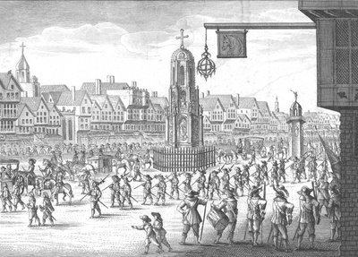 Cheapside, Cross and Conduit by Unbekannt