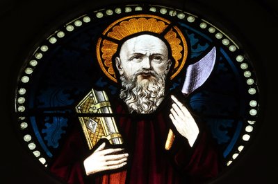 Saint Bartholomew Stained Glass Window by Unbekannt