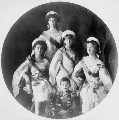 Children of Tsar Nicholas II of Russia by Unbekannt
