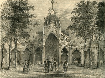 Chinese Pavilion in Vauxhall Gardens, c1878 by Unbekannt