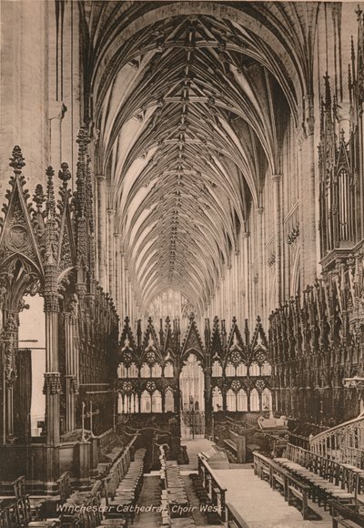 Choir of Winchester Cathedral, Hampshire by Unbekannt