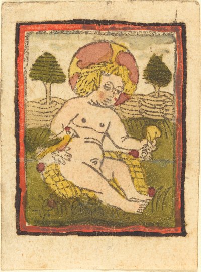 Christ Child with Bird by Unbekannt