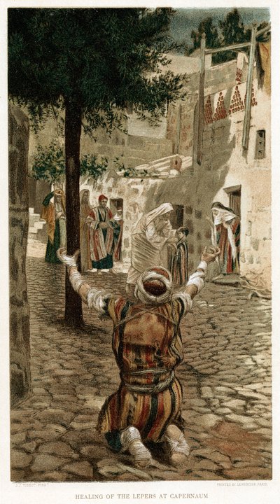 Christ healing the lepers at Capernaum by Unbekannt