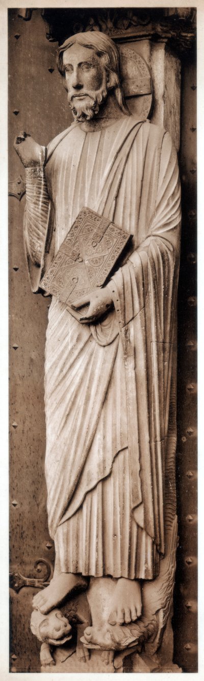Christ teaching, Cathedral of Chartres, France, 13th century by Unbekannt
