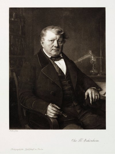 Christian Friedrich Schonbein, German chemist, c 1860 by Unbekannt