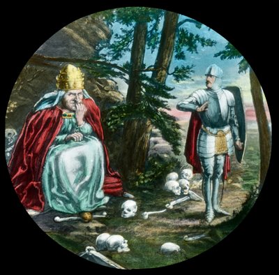 Christian avoids the cave of Giant Pope, c1910 by Unbekannt
