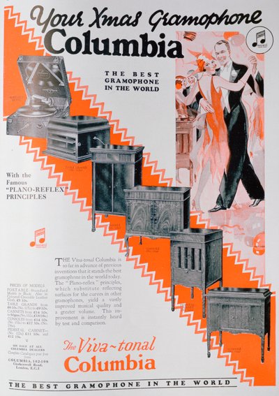 Christmas Advert for Columbia Gramophones by Unbekannt