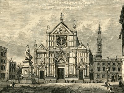 Church of Santa Croce, Florence, 1890 by Unbekannt