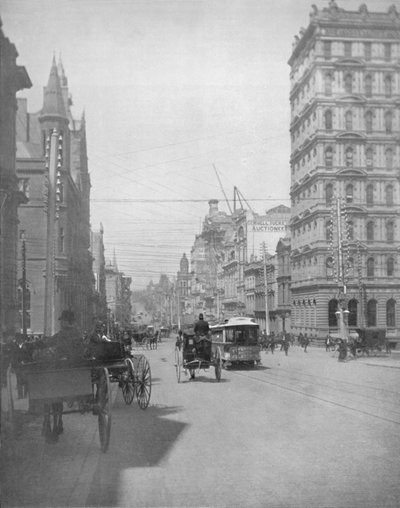 Collins Street, Melbourne, 19th century by Unbekannt
