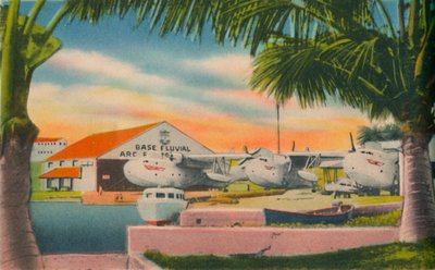 Colombian Navy River Base, Barranquilla, c1940s by Unbekannt
