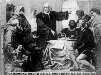 Columbus in Rabida by Unbekannt