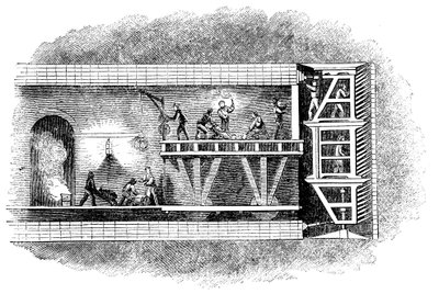 Construction of the Thames Tunnel, London, 1825-1843 by Unbekannt