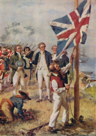 Cook Taking Possession of Australia, 1923 by Unbekannt
