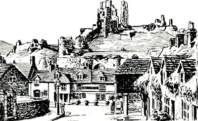 Corfe Village, 1929 by Unbekannt
