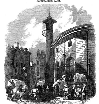 Corn-Market, Paris, 1836 by Unbekannt