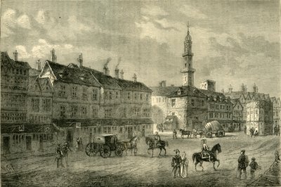 Cornhill in 1630 by Unbekannt