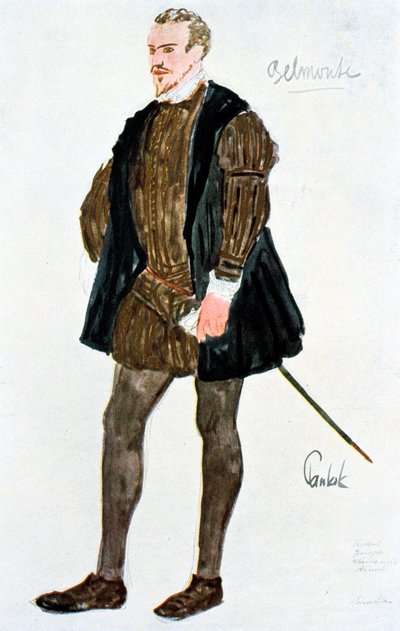 Costume Design for Belmonte by Unbekannt