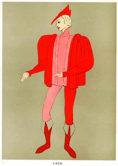 Costume of 1455, early to mid 20th century by Unbekannt