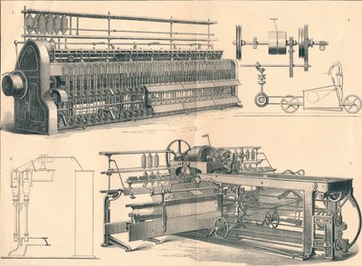 Cotton-Spinning, c19th Century by Unbekannt