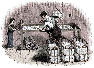 Cotton Manufacture, c1845 by Unbekannt