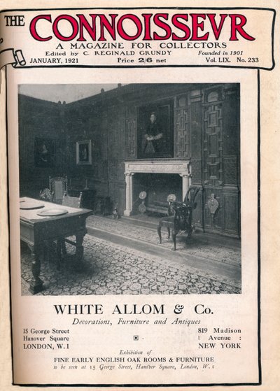Cover of The Connoisseur, January 1921 by Unbekannt