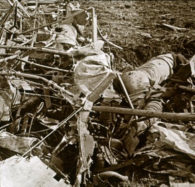Crashed Plane, Aisne, France by Unbekannt