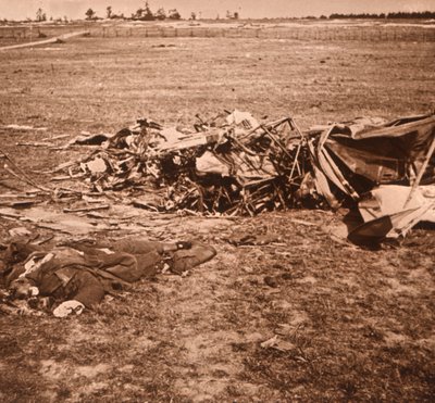 Crashed Plane, Sainte-Marie-à-Py, Northern France by Unbekannt