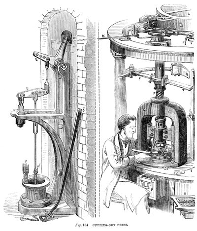 Cutting out Press by Unbekannt