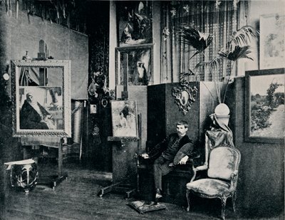 Dagnan in His Studio by Unbekannt
