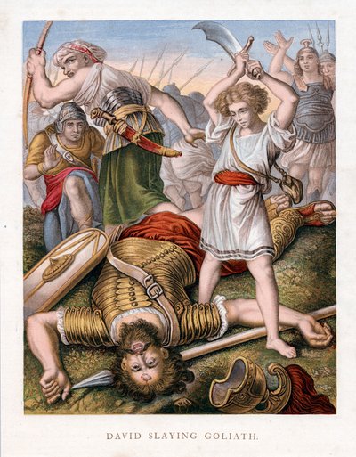 David Slaying Goliath, c1860 by Unbekannt
