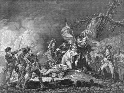 Death of General Montgomery at Quebec, December 1775 by Unbekannt