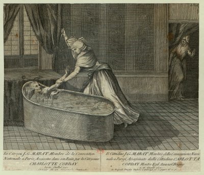 Death of Marat by Unbekannt