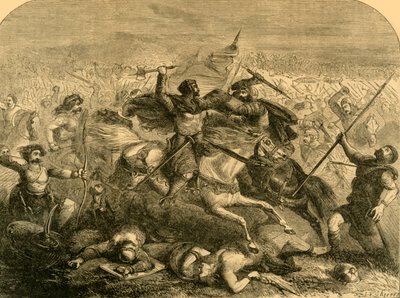 Defeat of the Saxons by Arthur, c1890 by Unbekannt