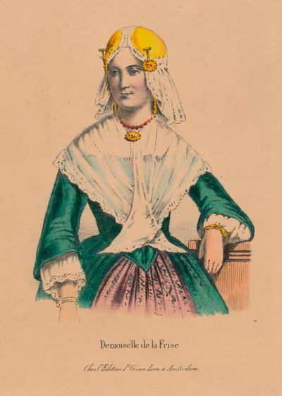 Young Woman from Friesland by Unbekannt