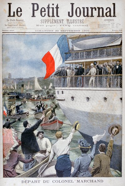 Departure of Colonel Marchand, Marseilles by Unbekannt