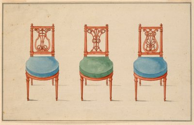 Design for Three Chairs by Unbekannt